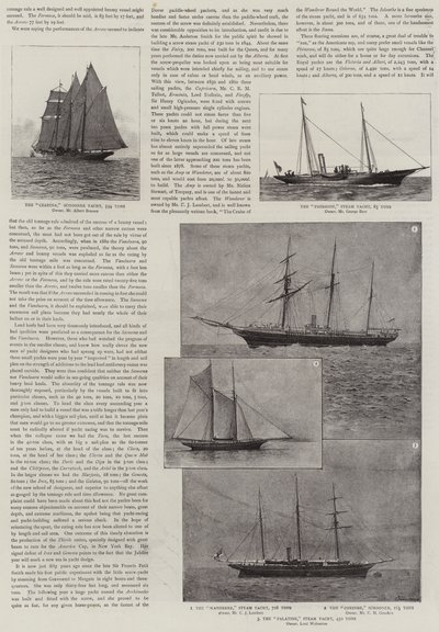 ヨット、過去と現在 作： Henry Charles Seppings Wright